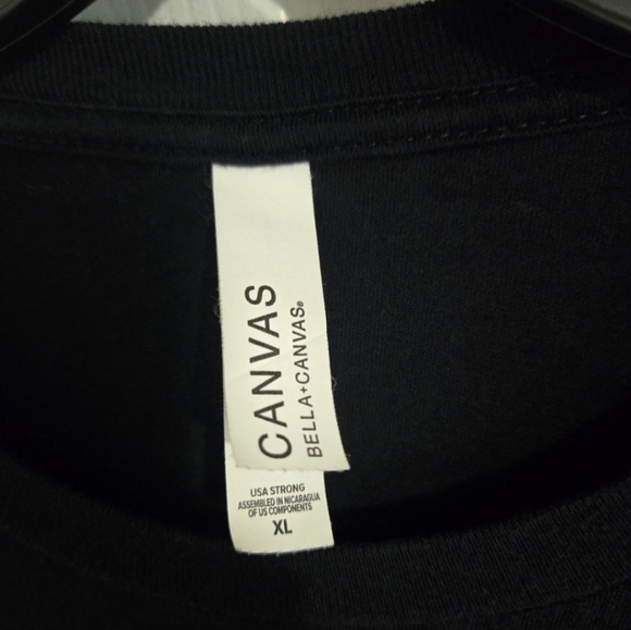 Bella+Canvas T-Shirt Women's Size XL Glitter & Dirt Black Short Sleeve Cotton - Picture 5 of 8